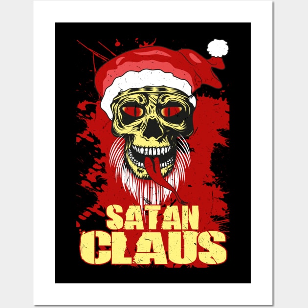 Santa Satan Claus Wall Art by RockabillyM